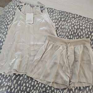 PJ Harlow Women's Cream Sleepwear Set